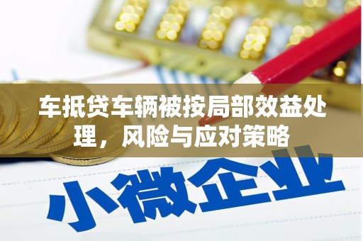 辽源车抵贷车辆被按局部效益处理，风险与应对策略