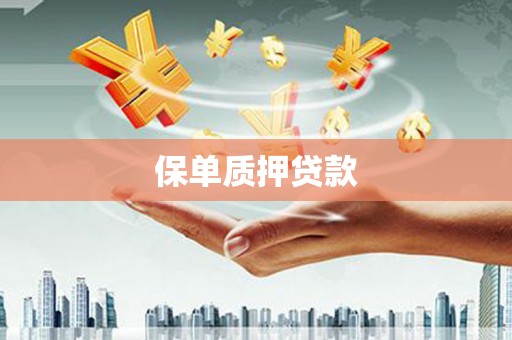 襄城保单质押贷款