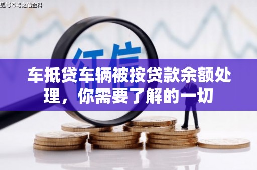 天心车抵贷车辆被按贷款余额处理，你需要了解的一切
