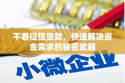 珠山不看征信贷款，快速解决资金需求的秘密武器
