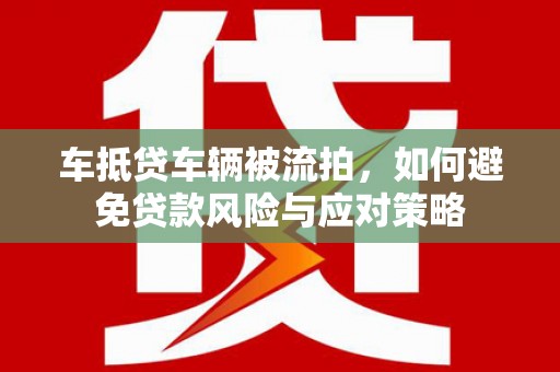 栖霞车抵贷车辆被流拍，如何避免贷款风险与应对策略