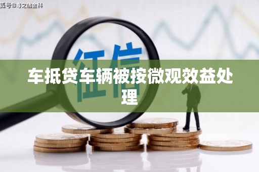 金台车抵贷车辆被按微观效益处理