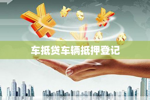 彭泽车抵贷车辆抵押登记