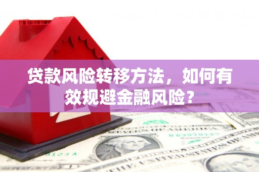 弥渡贷款风险转移方法，如何有效规避金融风险？