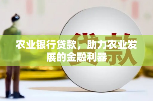 芦溪农业银行贷款，助力农业发展的金融利器