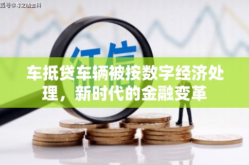 兴仁车抵贷车辆被按数字经济处理，新时代的金融变革