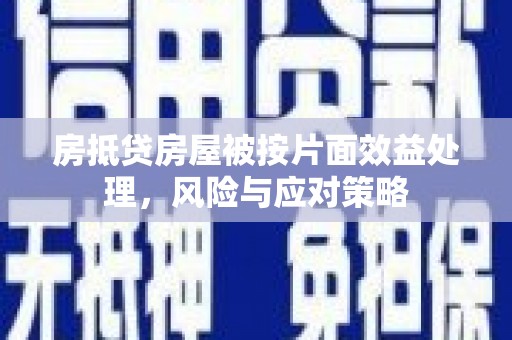 红河房抵贷房屋被按片面效益处理，风险与应对策略