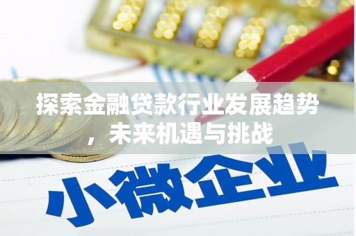 阿克苏探索金融贷款行业发展趋势，未来机遇与挑战