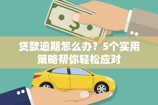 鲤城贷款逾期怎么办？5个实用策略帮你轻松应对