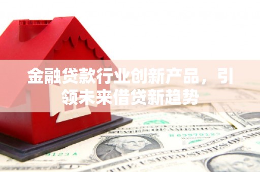 鲤城金融贷款行业创新产品，引领未来借贷新趋势