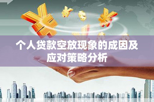 江安个人贷款空放现象的成因及应对策略分析