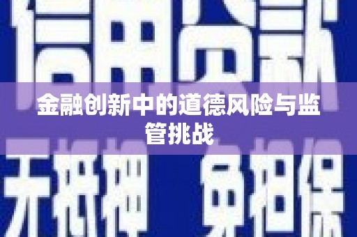琼海金融创新中的道德风险与监管挑战