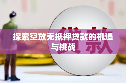 琼海探索空放无抵押贷款的机遇与挑战